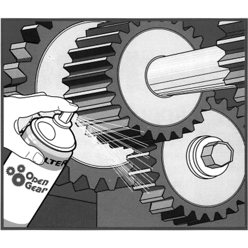 Lubrifiant OPEN GEAR, Canette a&eacute;rosol Les Fournitures Industrielles Méga
