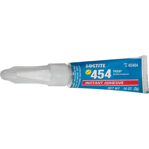 454 Prism&reg; Instant Adhesive Gel, Clear, Tube, 3 g Les Fournitures Industrielles Méga