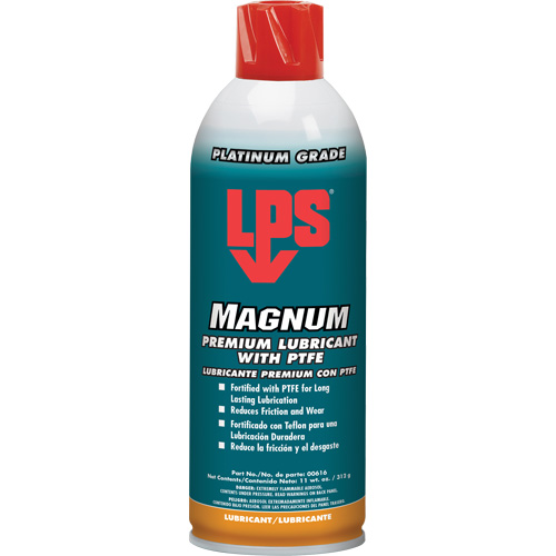 Magnum Premium Lubricant with PTFE, Aerosol Can, 16 oz. Les Fournitures Industrielles Méga
