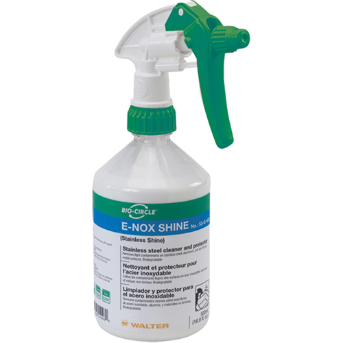 E-Nox Shine Stainless Steel Cleaner & Protector, 500 ml, Trigger Bottle Les Fournitures Industrielles Méga