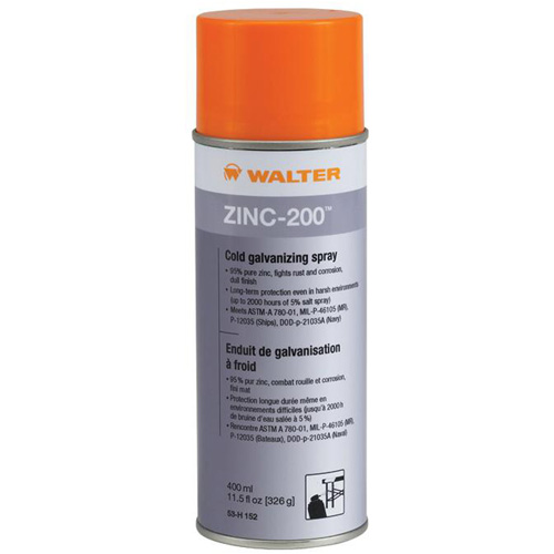 Zinc-200 Cold Galvanizing Spray, Aerosol Can Les Fournitures Industrielles Méga