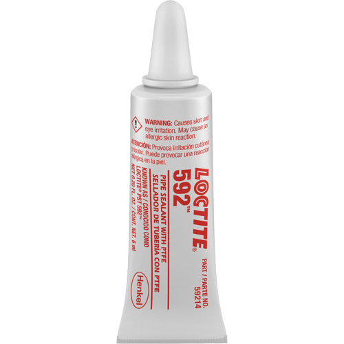 592 PST&reg; Slow Cure Thread Sealant, Tube, 6 ml, -54° C - 204° C/-65° F - 400° F Les Fournitures Industrielles Méga