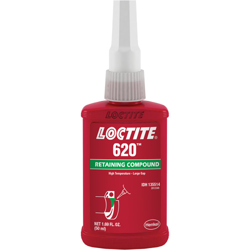 Compos&eacute; de retenue 620 haute temp&eacute;rature, 50 ml, Bouteille, Vert Les Fournitures Industrielles Méga