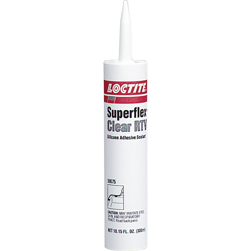 Scellant adh&eacute;sif &agrave; la silicone Superflex RTV, Cartouche, Transparent Les Fournitures Industrielles Méga