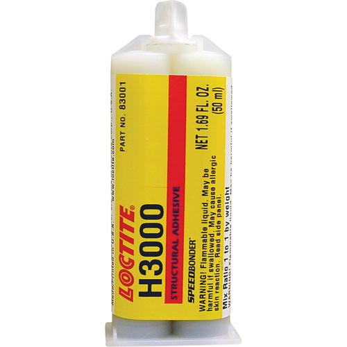 Adh&eacute;sif structural Speedbonder H3000, Deux composants, Cartouche double, 76 g, Cr&egrave;me Les Fournitures Industrielles Méga