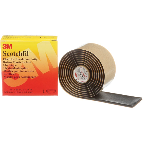 Mastic isolant Scotchfil, Rouleau, Noir Les Fournitures Industrielles Méga