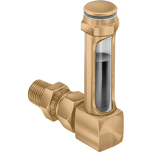 Indicateurs de niveau &agrave; liquide en laiton - Raccords universels, Filet&eacute;, 8-11/16" lo, 225°F (107,22° C) Les Fournitures Industrielles Méga