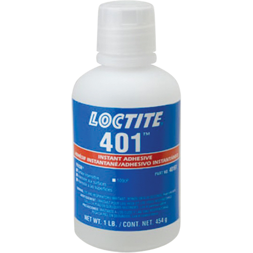 Adh&eacute;sif instantan&eacute; Prism 401, Transparent, Bouteille, 454 g Les Fournitures Industrielles Méga