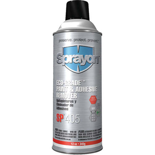 D&eacute;capant pour peinture et adh&eacute;sif &eacute;cologique SP405, 12 oz, Canette a&eacute;rosol Les Fournitures Industrielles Méga