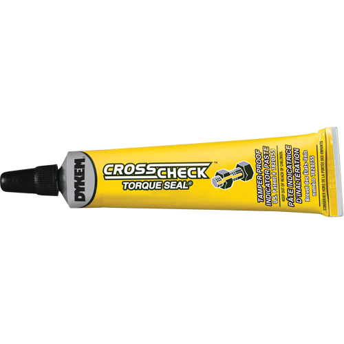 P&acirc;te indicatrice inviolable Cross-Check Torque Seal, 1 liq. oz., Tube, Jaune Les Fournitures Industrielles Méga