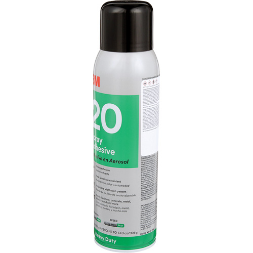 20 Heavy Duty Spray Adhesive, Clear, Aerosol Can Les Fournitures Industrielles Méga