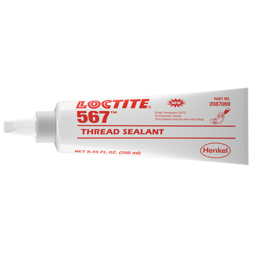 567 High Temperature Thread Sealant, Tube, 250 ml, -53.88° C - 204° C/-65° F - 400° F Les Fournitures Industrielles Méga
