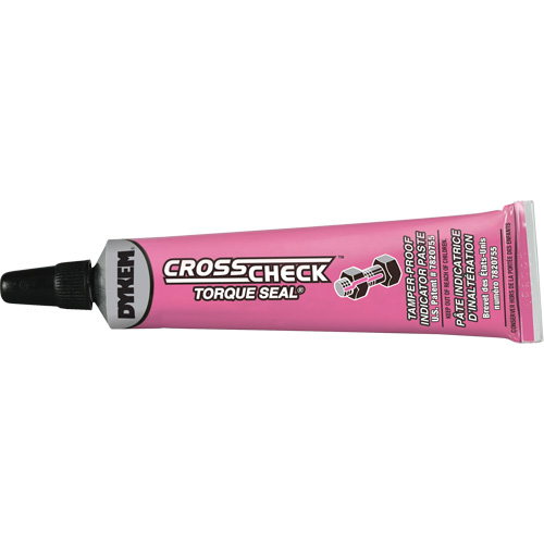 P&acirc;te indicatrice inviolable Cross-Check Torque Seal, 1 liq. oz., Tube, Rose Les Fournitures Industrielles Méga