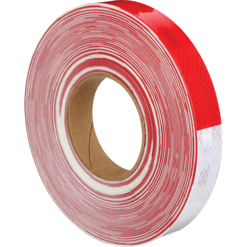 Ruban de masquage Diamond Grade de 3M, 1" la x 150' lo, Rouge & blanc Les Fournitures Industrielles Méga