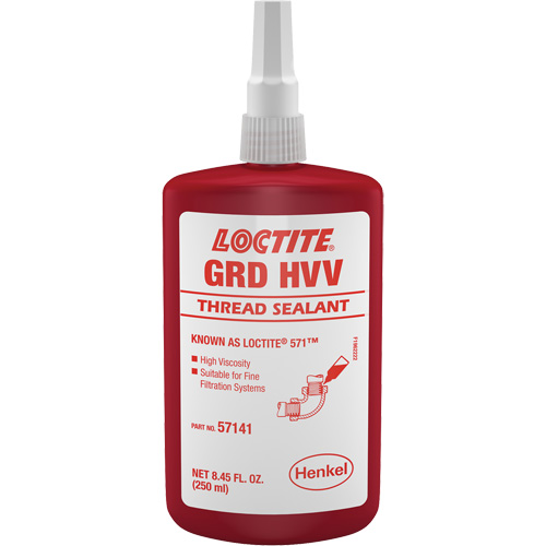 571 Thread Sealant, Bottle, 250 ml, -54° C - 149° C/-65° F - 300° F Les Fournitures Industrielles Méga
