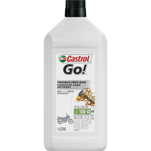 Huile pour moteur de moto 4 temps 10W40 GRANDPRIX, 1 L, Bouteille Les Fournitures Industrielles Méga