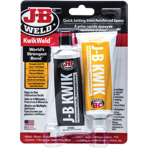 KwikWeld Epoxy, Two-Part, Tube, 10 oz., Grey Les Fournitures Industrielles Méga