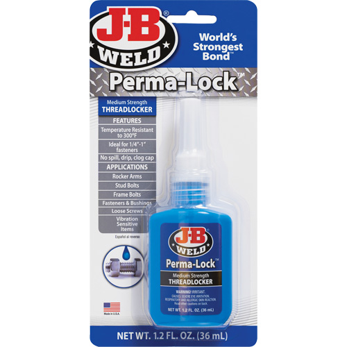 Compos&eacute; de blocage Perma-Lock, Bleu, Moyen, 36 ml, Bouteille Les Fournitures Industrielles Méga