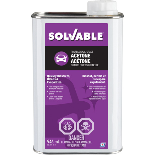 Ac&eacute;tone liquide, 946 ml Les Fournitures Industrielles Méga