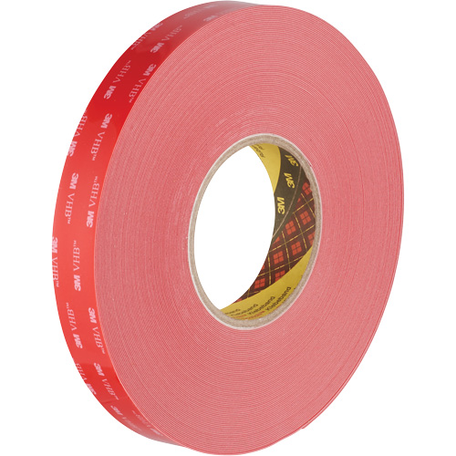 VHB Tape, 32.9 m (108') L x 1117.6 mm (44") W, 0.015 mm, Acrylic Les Fournitures Industrielles Méga