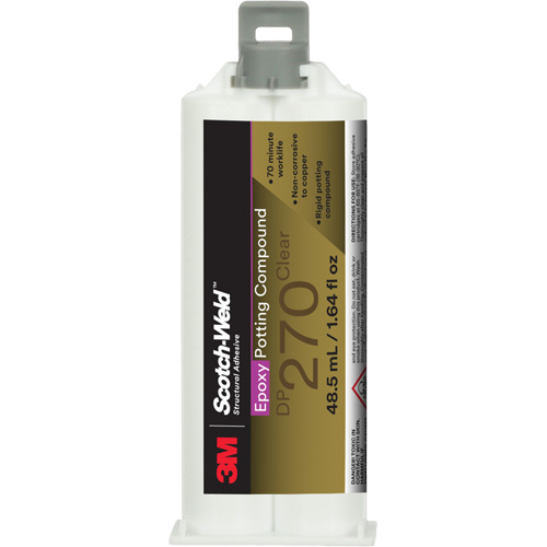 Scotch-Weld Epoxy Potting Compound, 1.7 fl. oz./48.5 ml, Dual Cartridge, Two-Part, Clear Les Fournitures Industrielles Méga