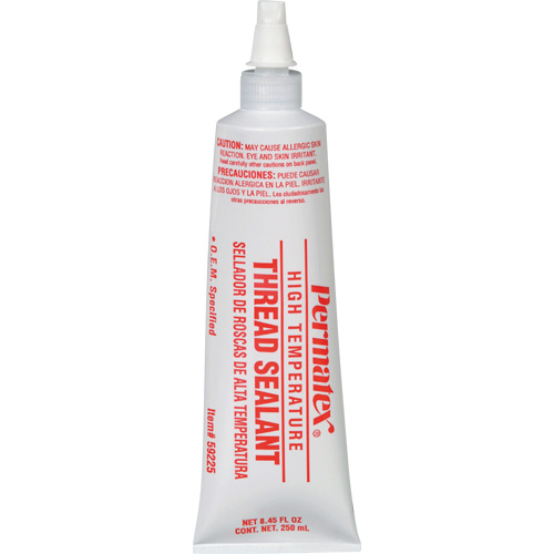 Scellant pour filetage haute temp&eacute;rature, Tube, 250 ml, -54° C - 204° C/-65° F - 400° F Les Fournitures Industrielles Méga