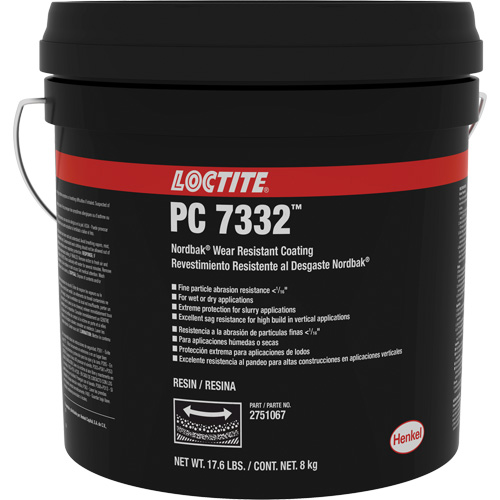 Rev&ecirc;tement de protection contre lusure 7332 Nordbak, Gris, 10 kg, Seau Les Fournitures Industrielles Méga