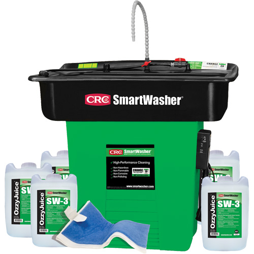 Trousse de bassin de nettoyage de pi&egrave;ces Supersink SmartWasher SW-328 Les Fournitures Industrielles Méga