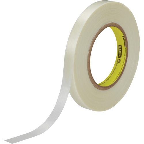 Ruban renforc&eacute; de filaments Scotch, &eacute;paisseur 6,6 mils, 9 mm (0,35") x 55 m (180')  Les Fournitures Industrielles Méga