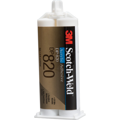 Adh&eacute;sif acrylique Scotch-Weld, Deux composants, Cartouche double, 1,6 oz liq., Blanc cass&eacute; Les Fournitures Industrielles Méga
