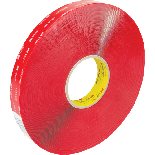 4910 Foam Tape, 33 m (108') L x 25.4 mm (1") W, 40 mils, Acrylic Les Fournitures Industrielles Méga