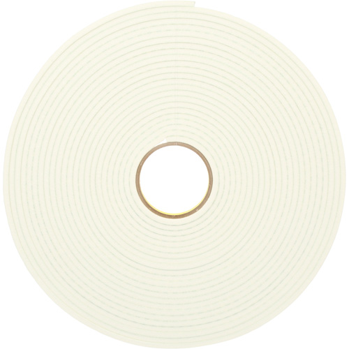 Ruban double face en mousse d'ur&eacute;thane, 16,5 m (54') lo x 12,7 mm (1/2") la, 25 mils, Ur&eacute;thane Les Fournitures Industrielles Méga