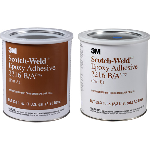 Adh&eacute;sif Scotch-Weld, 1 gal., Seau, Deux composants, Gris Les Fournitures Industrielles Méga