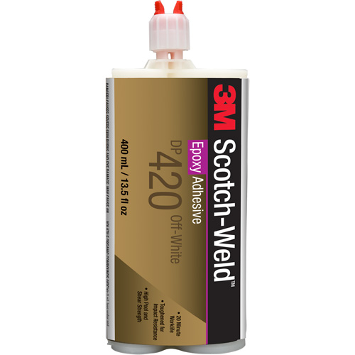 Adh&eacute;sif Scotch-Weld, 400 ml, Cartouche, Deux composants, Blanc cass&eacute; Les Fournitures Industrielles Méga