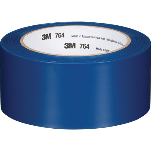 Ruban en vinyle pour travaux g&eacute;n&eacute;raux 764, 50,8 mm (2") la x 32,9 m (108') lo, 5 mils, Bleu Les Fournitures Industrielles Méga