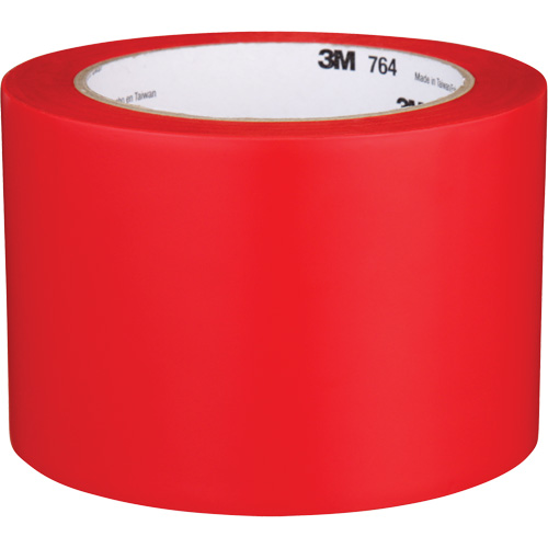 764 General-Purpose Vinyl Tape, 76 mm (3") W x 32.9 m (108') L, 5 mils, Red Les Fournitures Industrielles Méga
