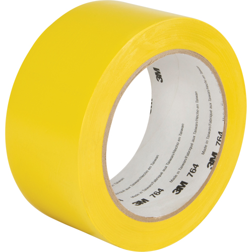 764 General-Purpose Vinyl Tape, 50.8 mm (2") W x 32.9 m (108') L, 5 mils, Yellow Les Fournitures Industrielles Méga