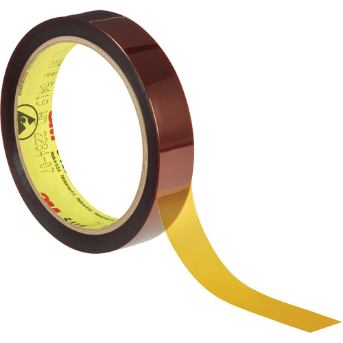 Ruban &agrave; base de polyimide produisant peu de statique 5419, 12,7 mm (1/2") x 33 m (108'), Brun Les Fournitures Industrielles Méga