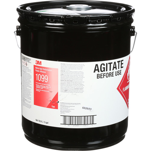 Scotch-Weld Nitrile High-Performance Adhesive, 5 gal., Pail, Yellow Les Fournitures Industrielles Méga