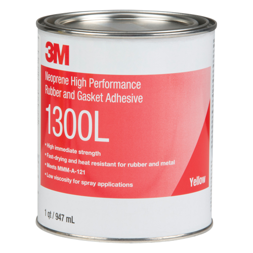 Rubber & Gasket Adhesive, Can, Yellow Les Fournitures Industrielles Méga