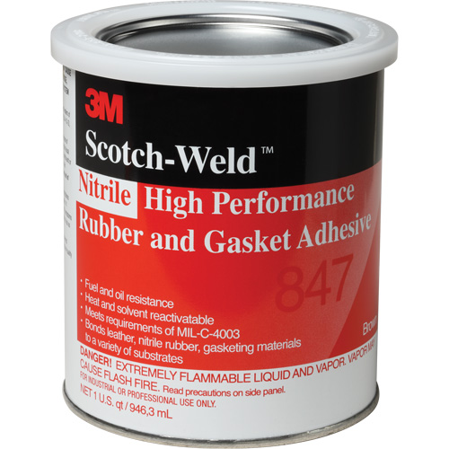 Adh&eacute;sif haute performance pour caoutchouc et joints Scotch-Weld, Gallon, Brun Les Fournitures Industrielles Méga