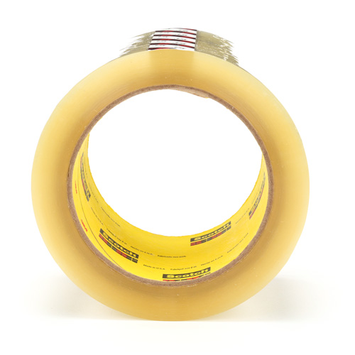 Scotch&reg; Box Sealing Tape 375, Hot Melt Adhesive, 3.1 mils, 72 mm (3") x 50 m (164') Les Fournitures Industrielles Méga