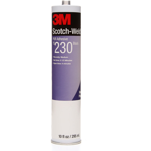 Scotch-Weld PUR Adhesive, 10 oz., Cartridge, Black Les Fournitures Industrielles Méga