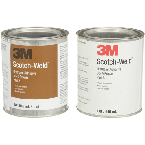 Scotch-Weld Urethane Adhesive 3549, 64 fl. oz., Can, Brown Les Fournitures Industrielles Méga