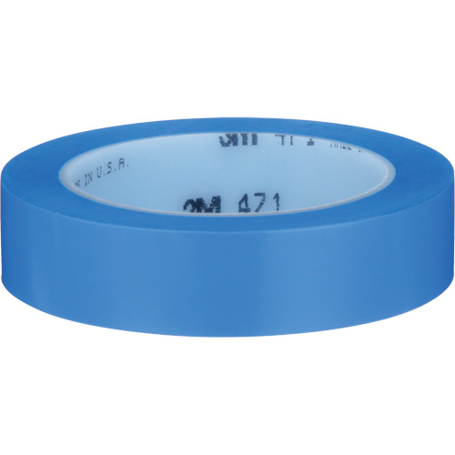 471 Vinyl Tape, 25.4 mm (1") W x 32.9 m (108') L, 5.3 mils, Blue Les Fournitures Industrielles Méga