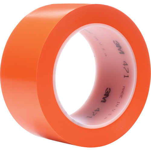 471 Vinyl Tape, 50.8 mm (2") W x 32.9 m (108') L, 5.2 mils, Orange Les Fournitures Industrielles Méga