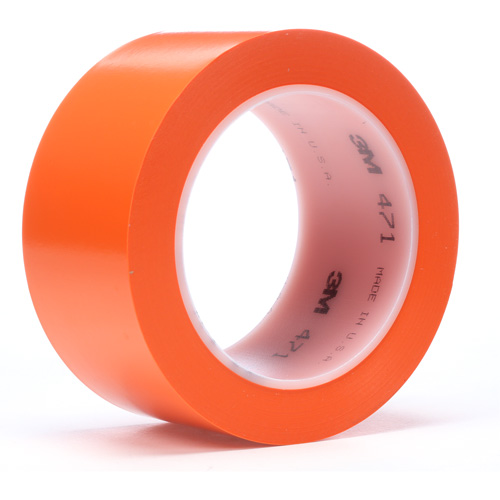 471 Vinyl Tape, 19 mm (3/4") W x 32.9 m (108') L, 5.2 mils, Orange Les Fournitures Industrielles Méga