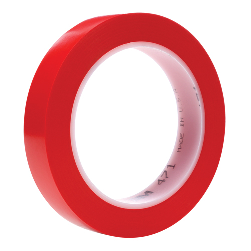 471 Vinyl Tape, 19 mm (3/4") W x 32.9 m (108') L, 5.3 mils, Red Les Fournitures Industrielles Méga