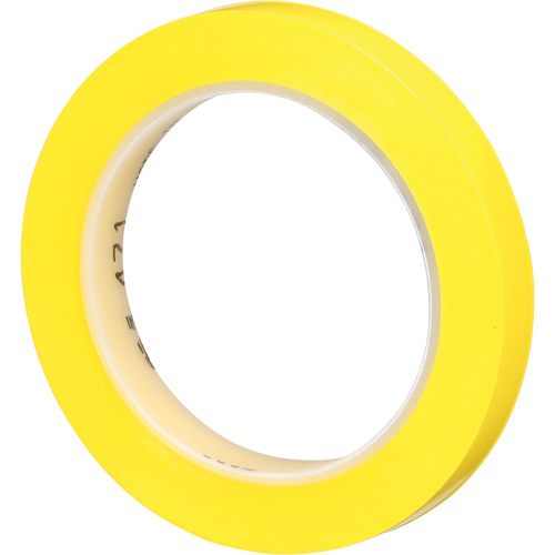 Ruban en vinyle 471, 12 mm (1/2") la x 32,9 m (108') lo, 5,2 mils, Jaune Les Fournitures Industrielles Méga