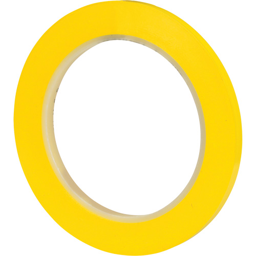 Ruban en vinyle 471, 6 mm (1/4") la x 32,9 m (108') lo, 5,2 mils, Jaune Les Fournitures Industrielles Méga